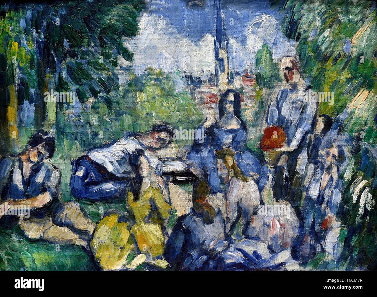 Le Dejeuner sur l`herbe - The Lunch on the grass c.1875  Paul Cezanne 1839-1906 France French Stock Photo
